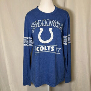 men’s blue & white NFL Indianapolis Colts long sleeve shirt size medium